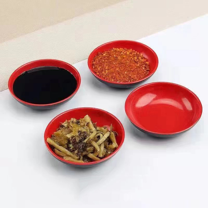 3Pcs Red And Black Round Melam - Meal Prep Bowl ulasan dan harga