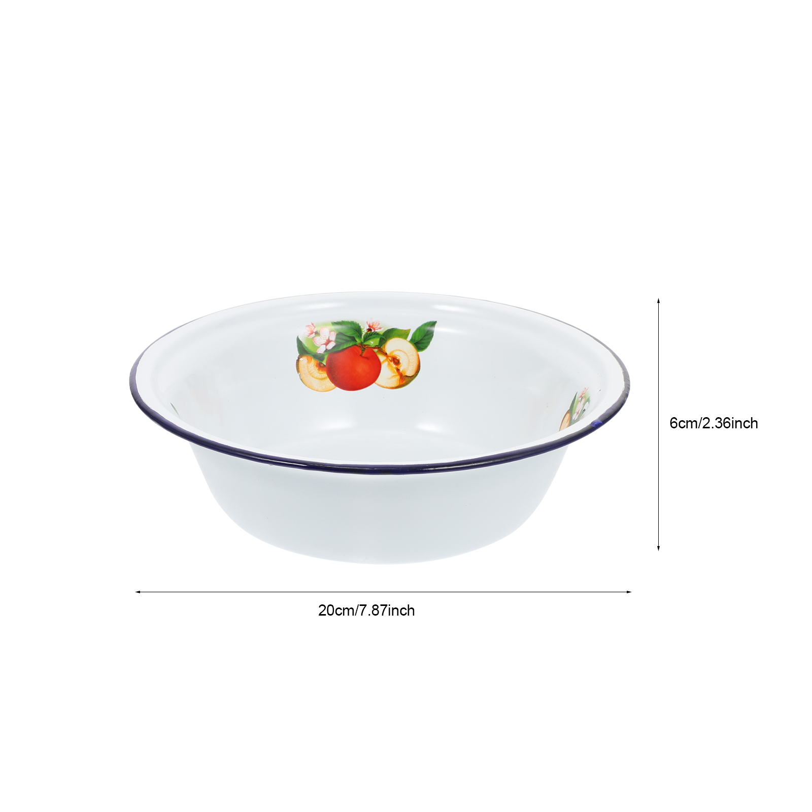 1pc Enamel Soup Bowl Vintage D - Meal Prep Bowl ulasan dan harga