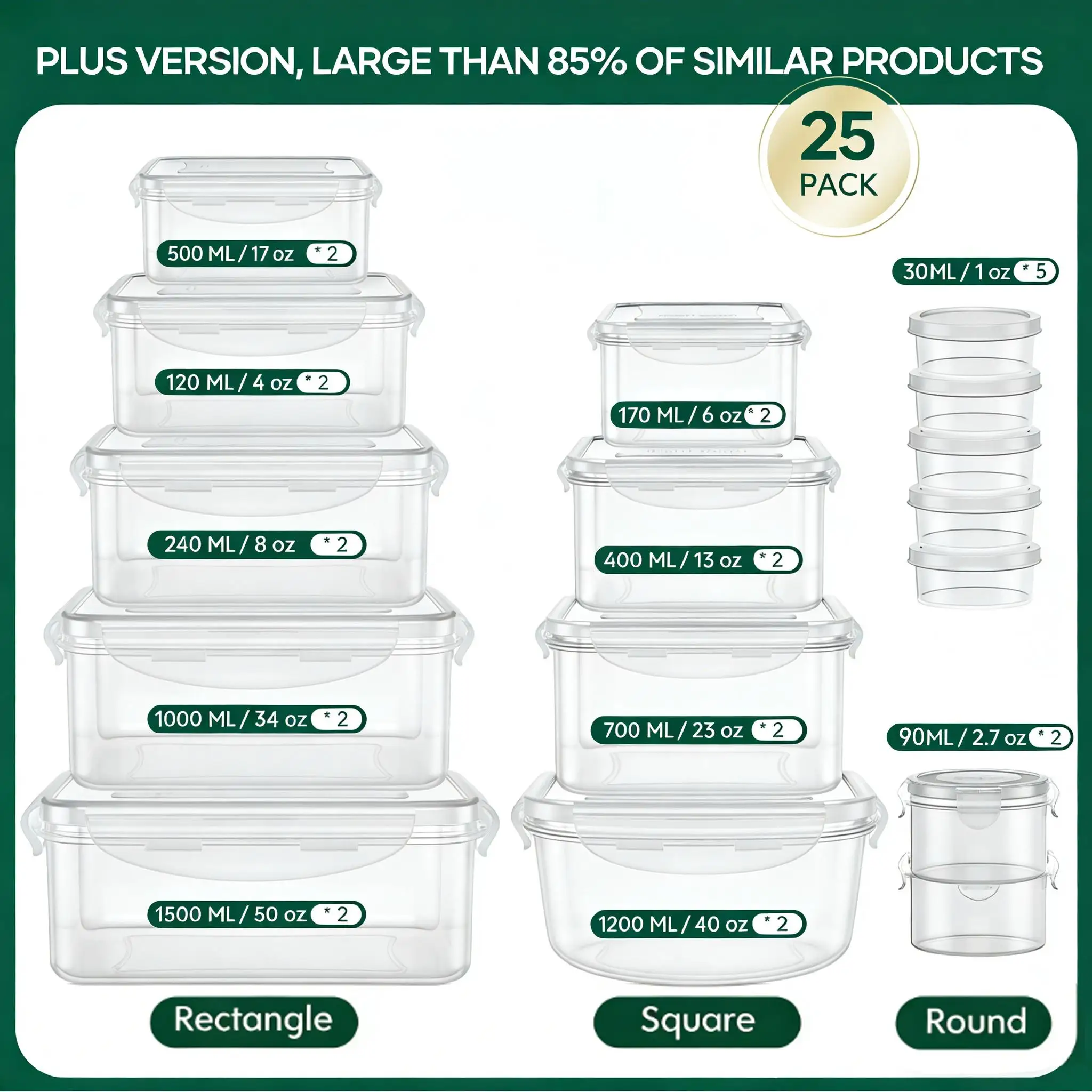 40/42/50/52/62Pcs Large Airtig - Meal Prep Kitchen ulasan dan harga