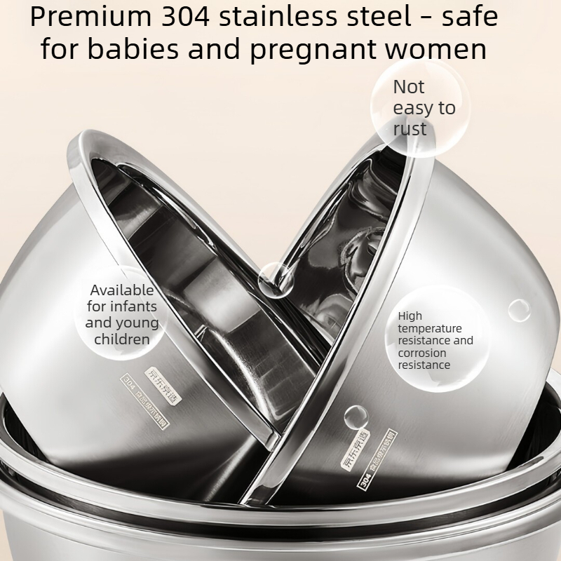 304 Stainless Steel Mixing Bow - Meal Prep With Rice ulasan dan harga
