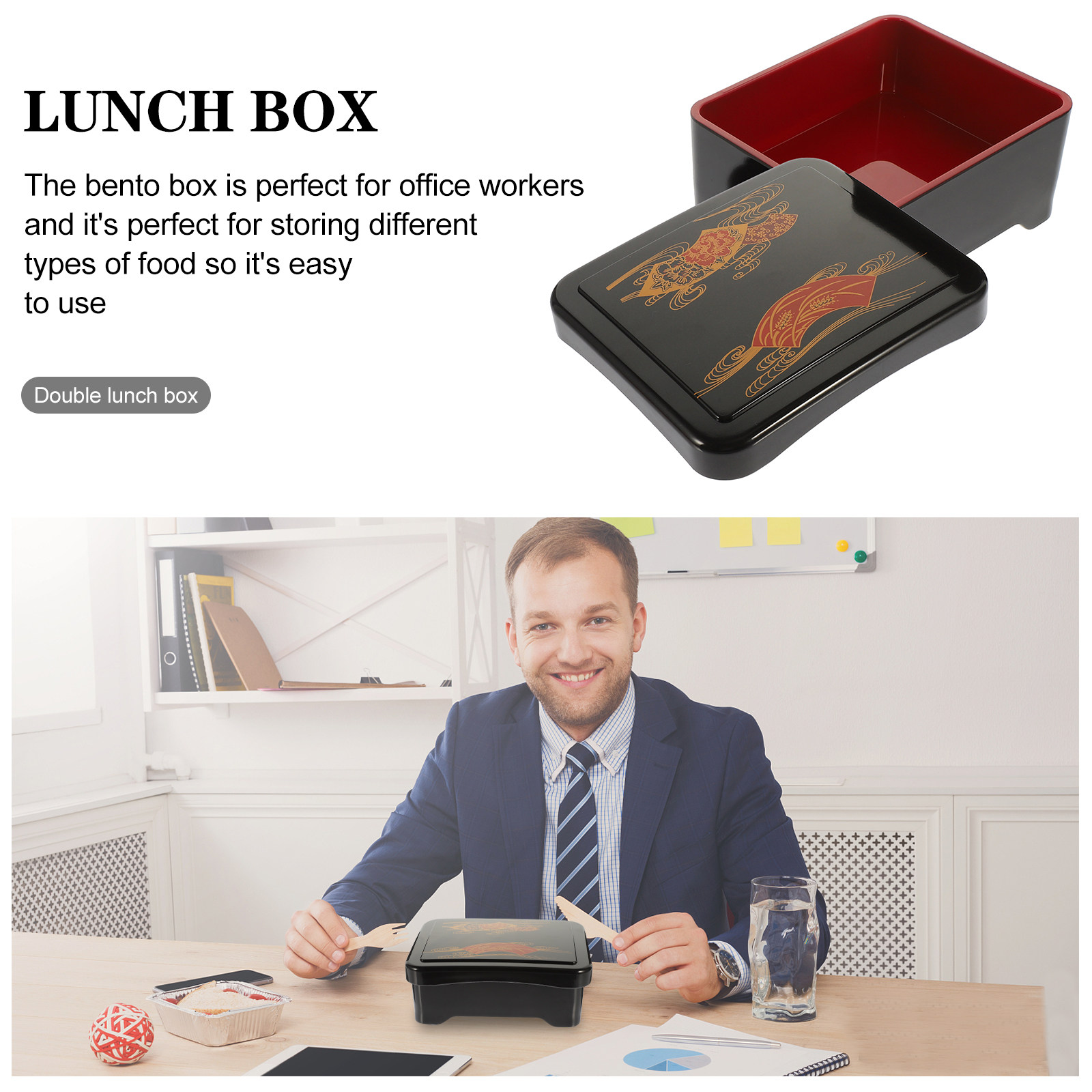 1Pcs Heavy Duty Bento Box Food - Meal Prep With Rice ulasan dan harga