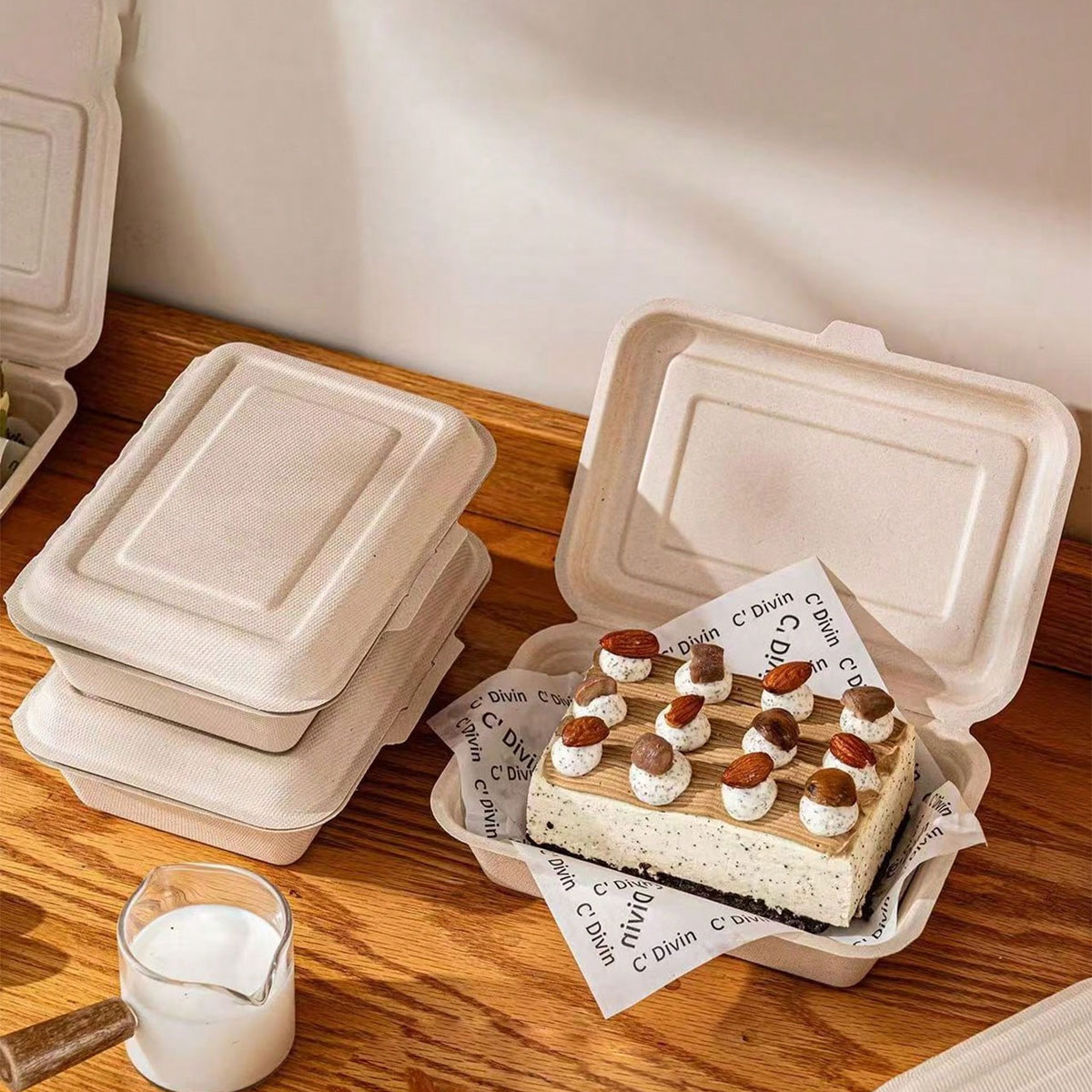 Ciabatta Packaging Box, Paper  - Meal Prep Bowl ulasan dan harga